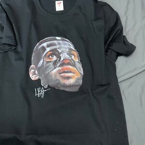 Masked LeBron James Black Graphic T-Shirt